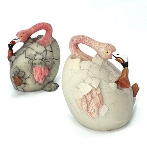 Flaminglets Hatching Eggs Resin Figurines